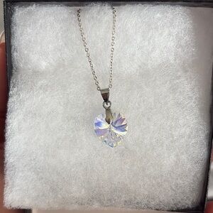 Heart-Shaped Silver Pendant Necklace